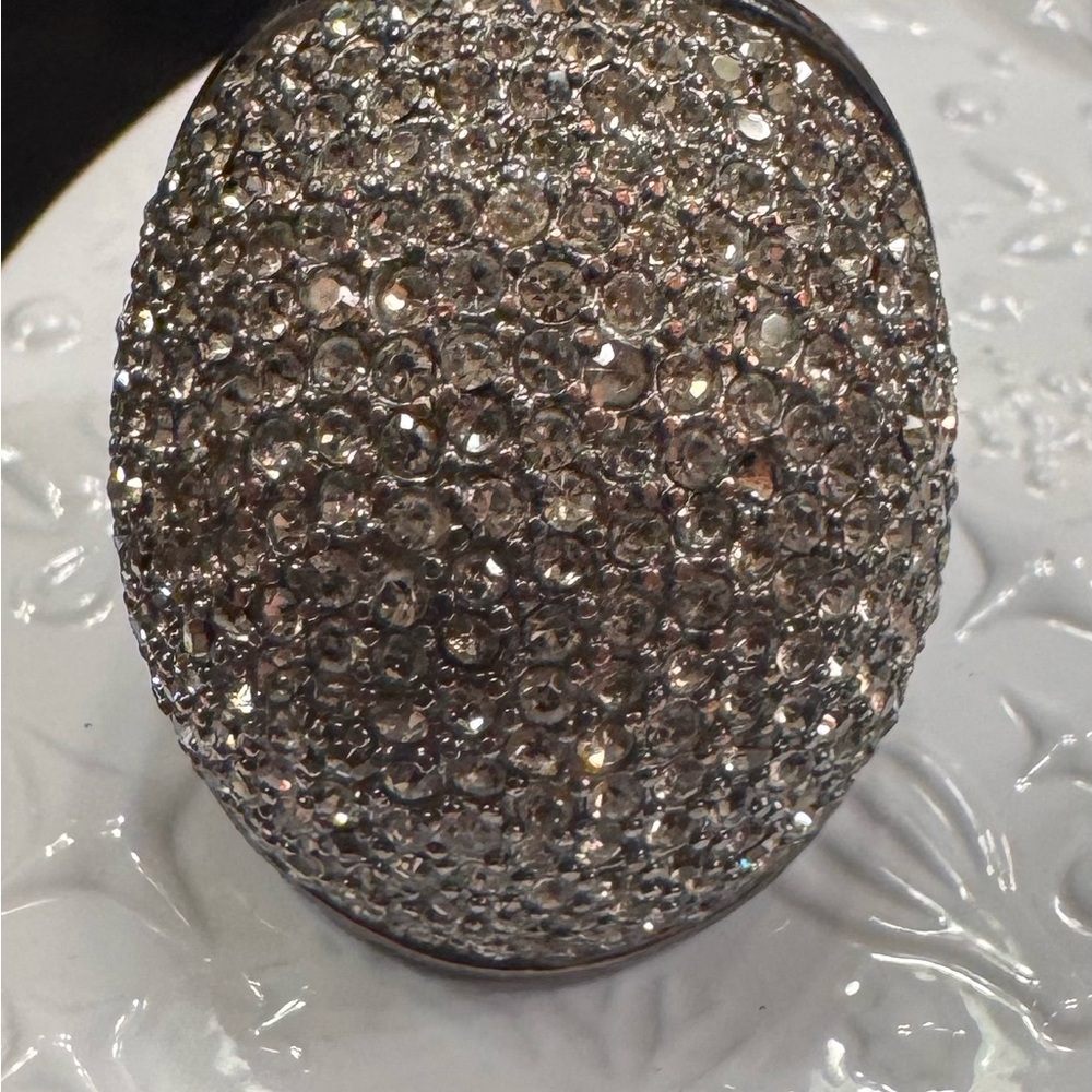 Michael Kors Silver Crystal Ring